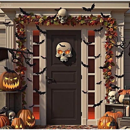 Halloween LED Night Light 3D Stereoscopic Bat Wall Decal PET Material Festival Party Home Wall Decoration Lamp