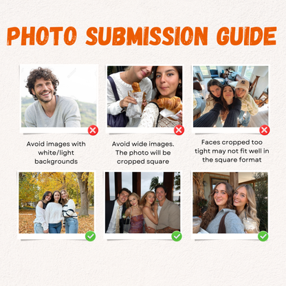 Personalized Best Friend Photo Collage LED Light - Long Distance Friendship Gifts