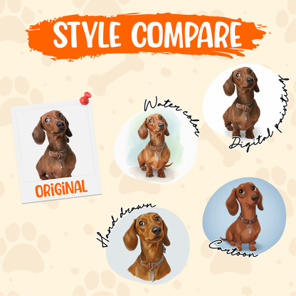 Personalized Digital Painting Pet Pottery Mug – Adorable Coffee Cup Gift for Dog Lovers, Cat Lovers