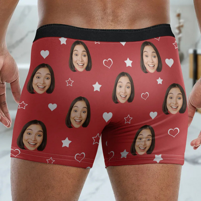 Custom Photo I Love You For Who You Are - Personalized Men's Boxer Briefs