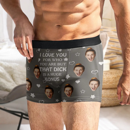 Custom Photo I Love You For Who You Are - Personalized Men's Boxer Briefs