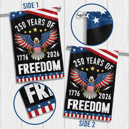 America Semiquincentennial 250 Years of Freedom 250th Anniversary Flag