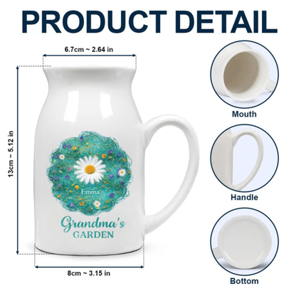 Grandma’s Garden - Personalized Ceramic Flower Vase