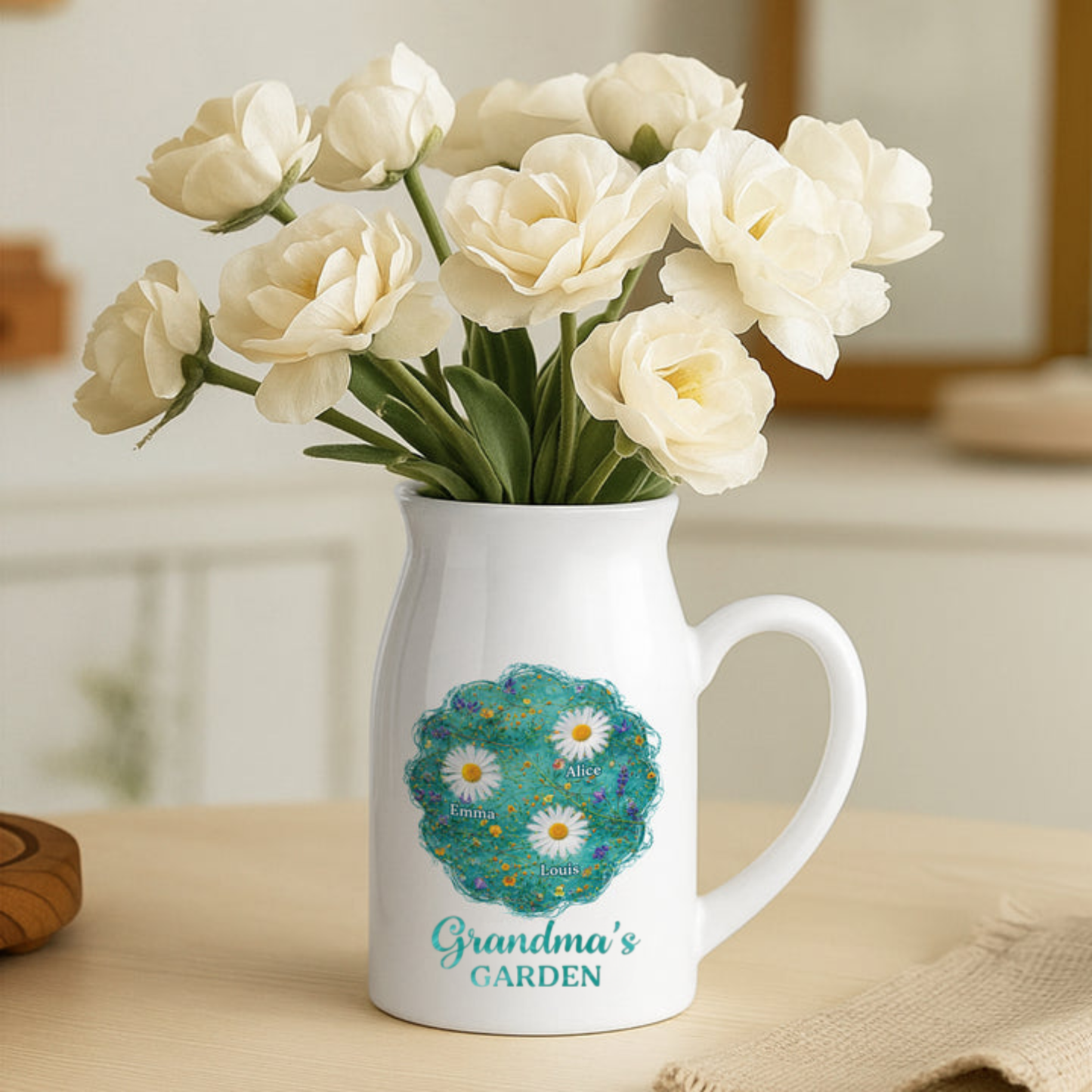 Grandma’s Garden - Personalized Ceramic Flower Vase