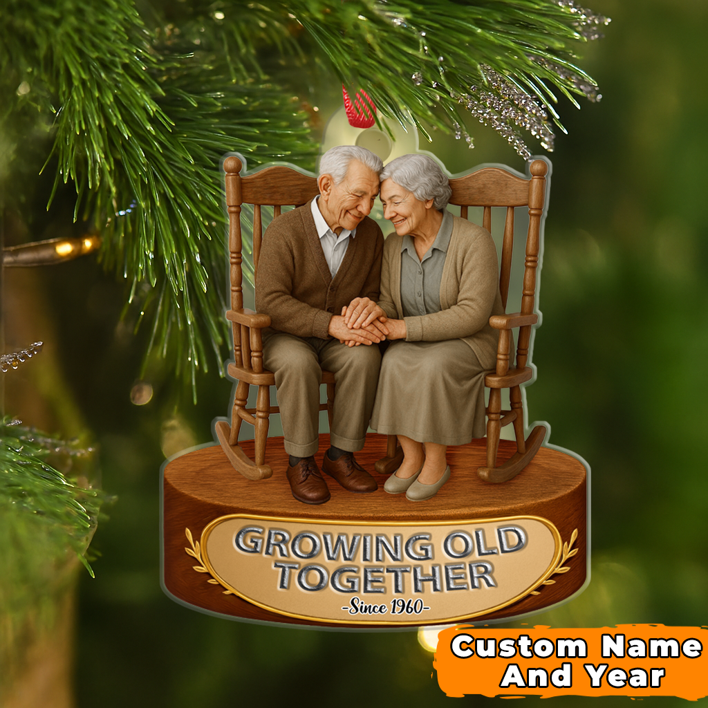 Our First Chirstmast Ornament - Personalized Acrylic Ornament - Custom Name And Year