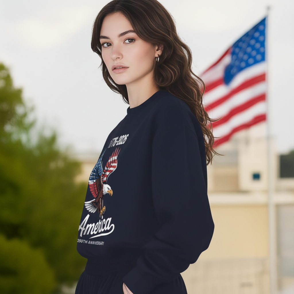 Celebrate 250 Years of America USA Anniversary 1776-2026 Dark Sweatshirt