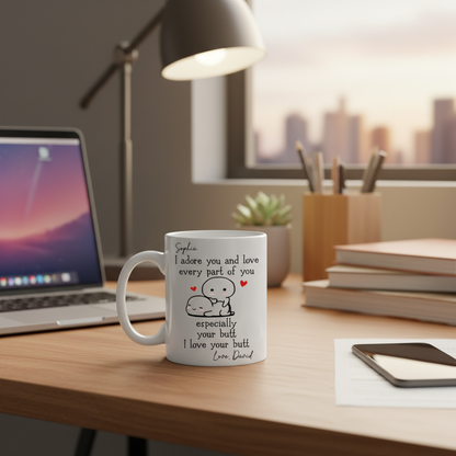 I Love Every Part Of You - Personalized Mug, Gift For Couples, Romantic Keepsake Gift