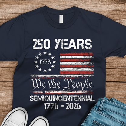 America’s 250th Anniversary United States Semiquincentennial Dark Basic Tee