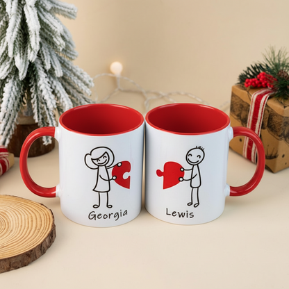 Personalized Couple Coffee Mugs – Romantic & Funny Custom Gift for Boyfriend or Girlfriend