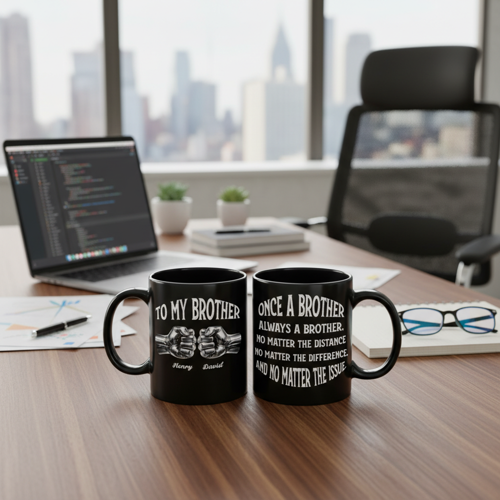 Once A Brother And Always A Brother - Personalized Custom Coffee Mug