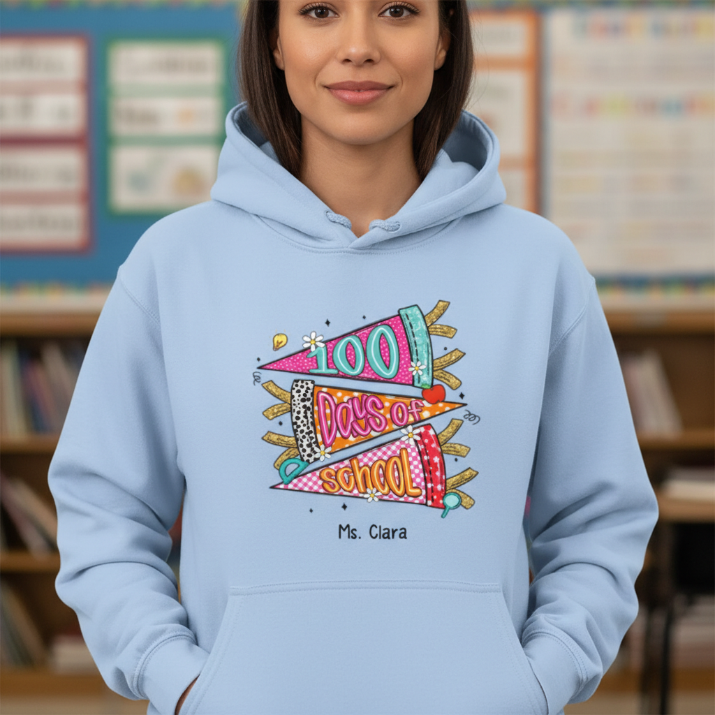 One Hundred Days Later 100 Days Of School Celebration - Personalized Hoodie