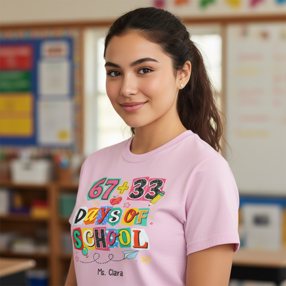 One Hundred Days Later 100 Days Of School Celebration - Personalized Women Tee