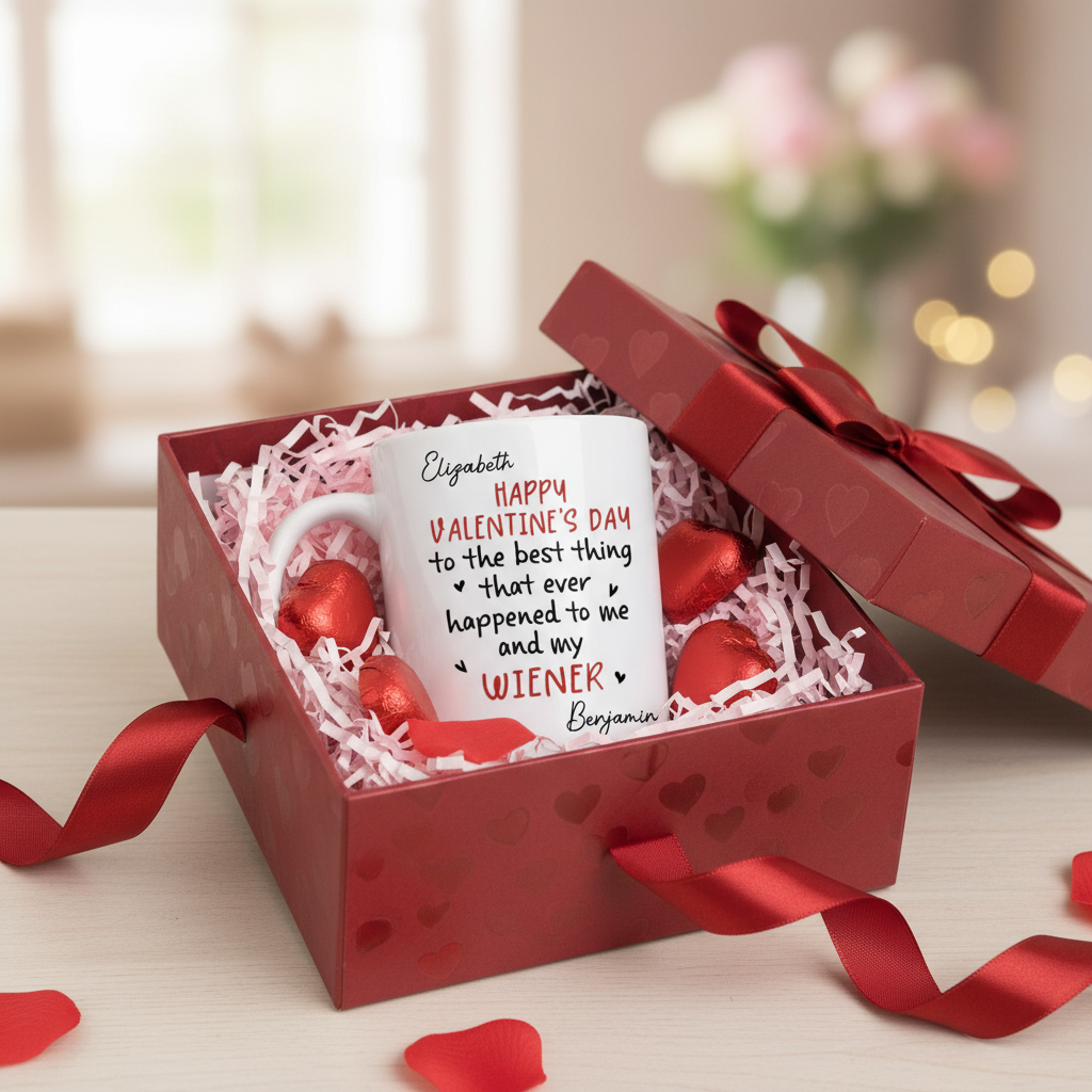 Custom Mug - Personalized Anniversary Valentine Wedding Gifts For Husband And Wife, Him And Her - Together We Grow Braver