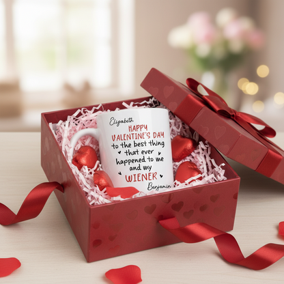 Custom Mug - Personalized Anniversary Valentine Wedding Gifts For Husband And Wife, Him And Her - Together We Grow Braver