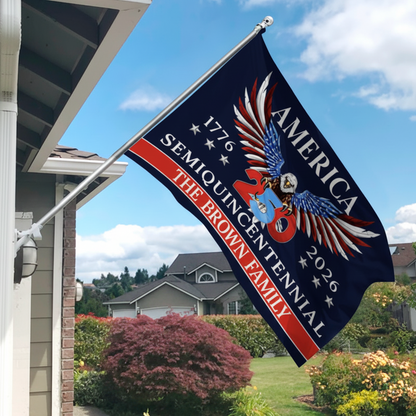 250 Years America Semiquincentennial Double-Sided House Flag