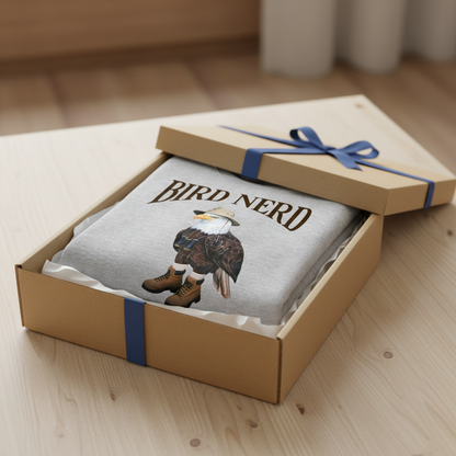 Bird Nerd Custom Name Funny - Personalized Sweatshirt - Gift for Bird Lover, Birdwatcher, Bird Watching Gifts