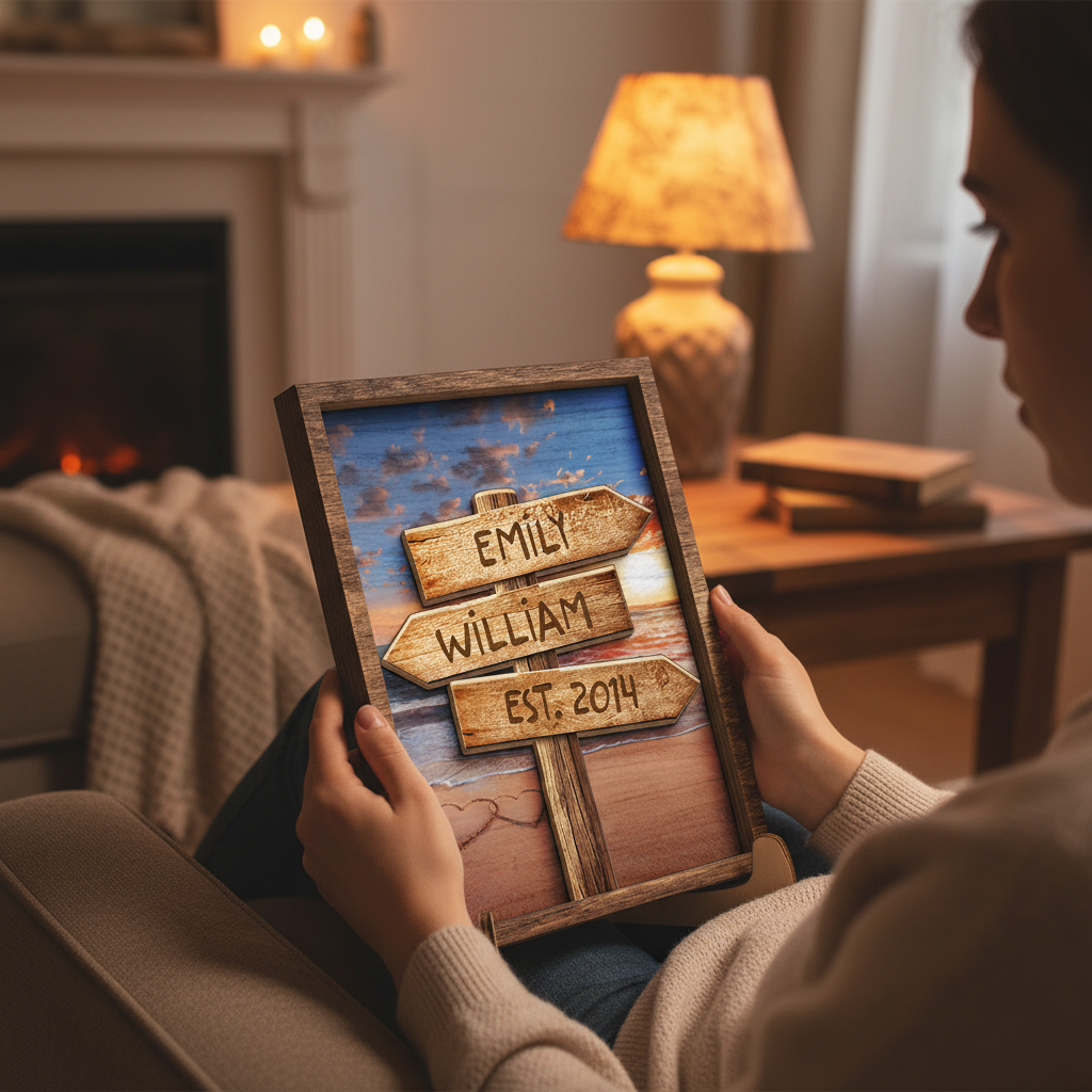 I Love You And I Always Will - Couple Personalized Custom 2-Layered Wooden Plaque With Stand - House Warming Gift For Husband Wife, Anniversary