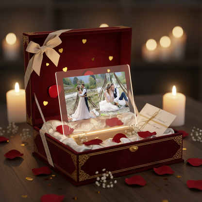 Heartwarming Custom Photo Collage LED Light – Personalized Family Memory Gift