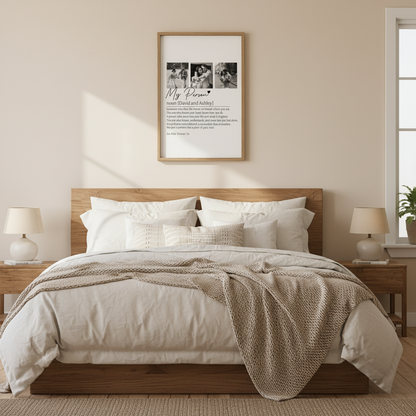 My Person Definition Wall Art Personalized Poster - Sentimental Anniversary, Valentine's Day Gift for Couples