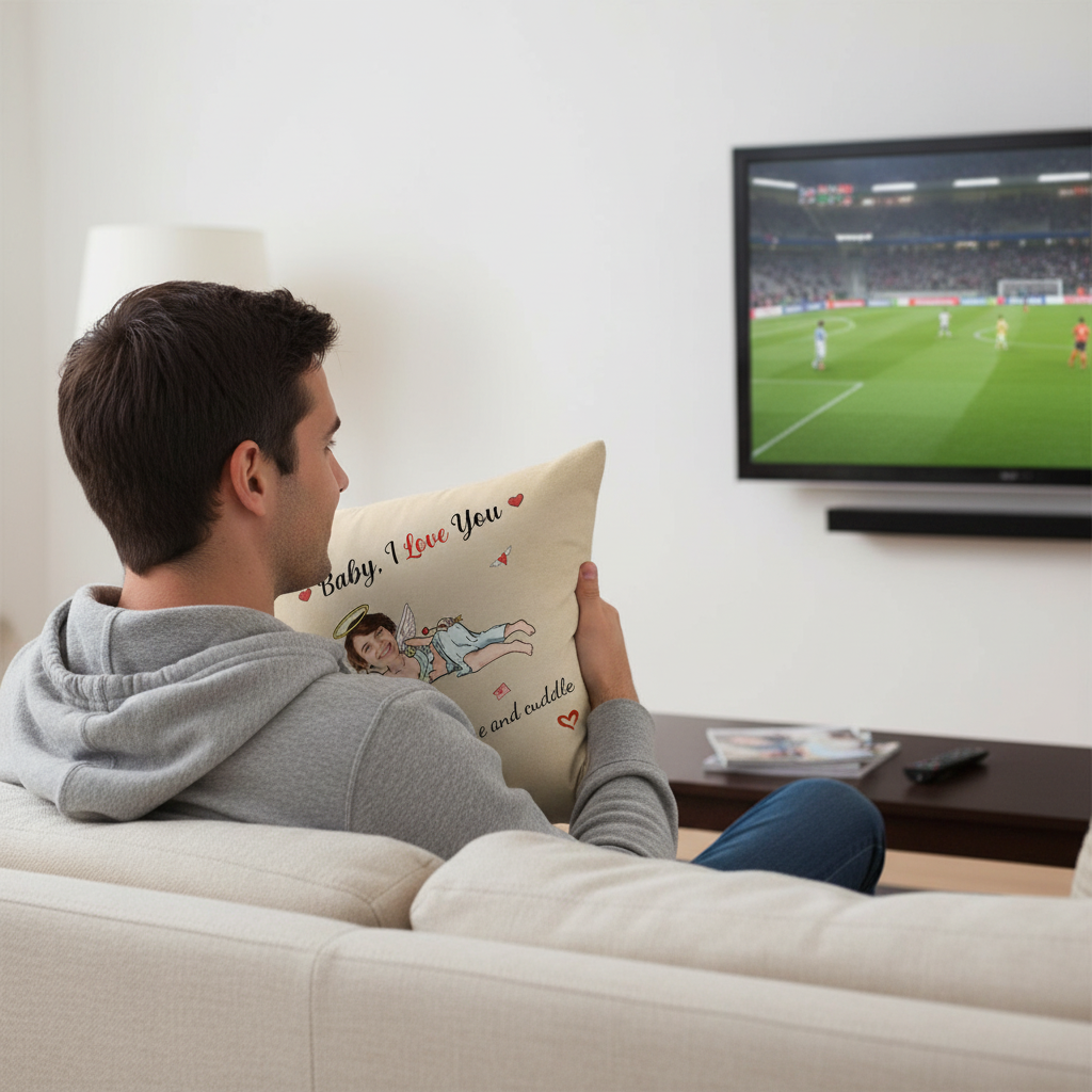 Custom Photo Now Come Here And Cuddle Pillow - Personalized Funny Valentine Gift For Couples