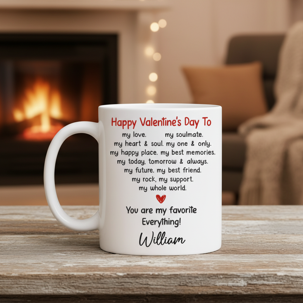 Custom Mug - Personalized Anniversary Wedding Gifts For Husband And Wife, Him And Her - Our Love Moves Forward