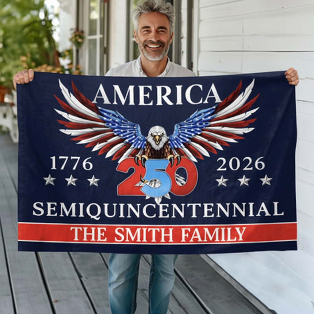 250 Years America Semiquincentennial Double-Sided House Flag
