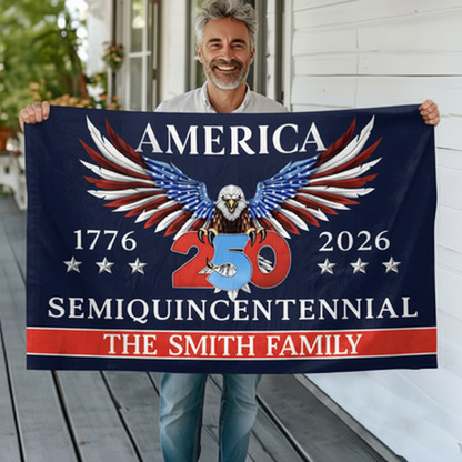 250 Years America Semiquincentennial Double-Sided House Flag