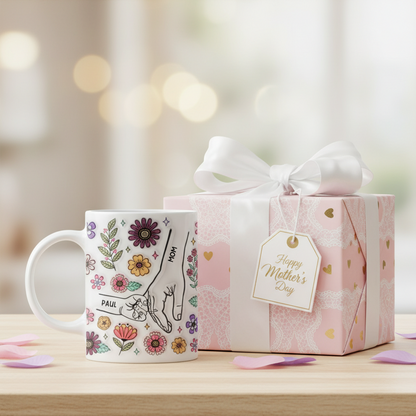 [3D Printing Effect] Personalised Holding Grandma's Hand Mug