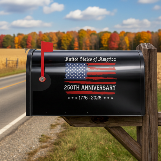 Personalized USA 250th Anniversary Mailbox Decal