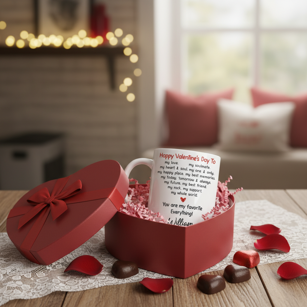 Custom Mug - Personalized Anniversary Wedding Gifts For Husband And Wife, Him And Her - Our Love Moves Forward