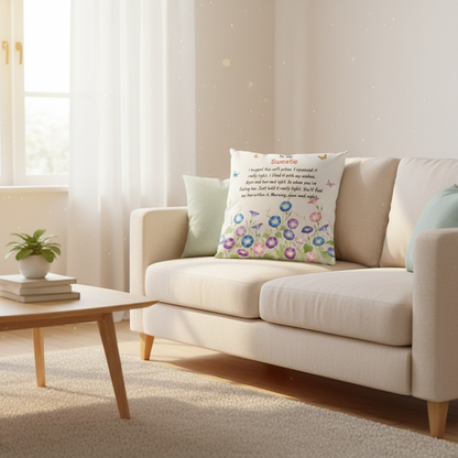 Personalized To My Sweetie Pillow - Birth Month Flower Gift For Granddaughter, Daughter