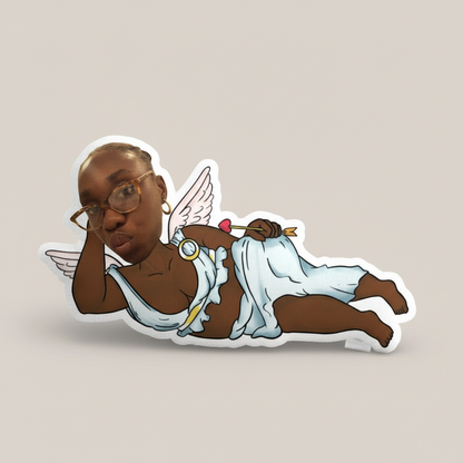 Adorable Cupid Custom Shaped Pillow – Personalized Fun Photo Gift for Her