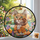 Custom Photo A Cat’s Love Is Never Forgotten Window Hanging Suncatcher Ornament - Sympathy Gift For Pet Owners, Pet Lovers