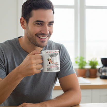 Personalized Drunk Cupid Mug – Custom Photo Funny And Romantic Gift for Husband