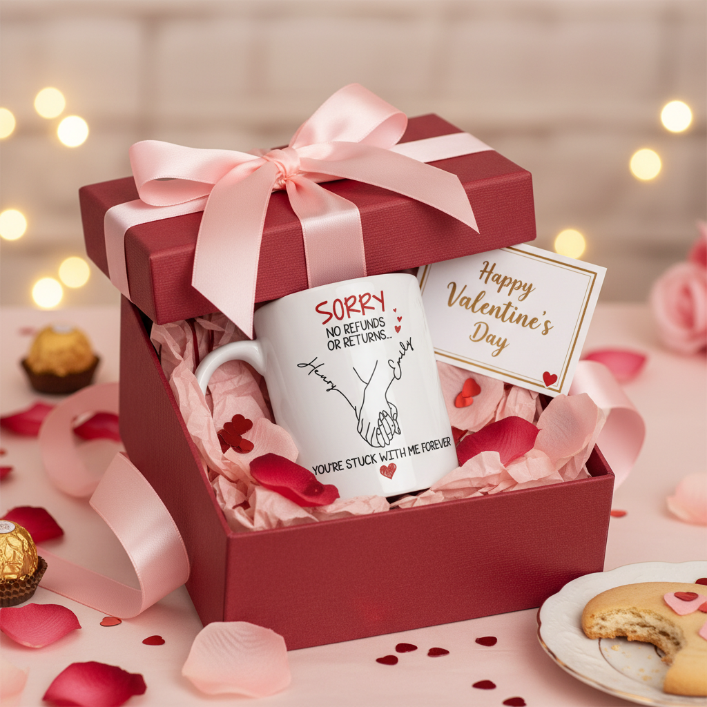 You Are Stuck With Me Forever - Personalized Custom Coffee Mug