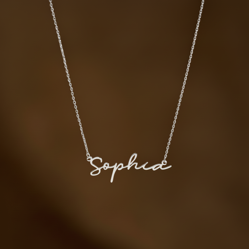 Personalized Dainty Minimalist Name Necklace – Elegant Jewelry Gift For Girlfriend, Wife