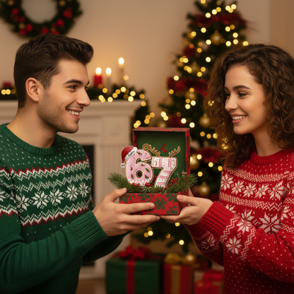 Personalized Gift – Custom Year Number Ornament 2025, The Year Of 67 Christmas Ornament, Funny Gen Z Ornament, Personalized Name Acrylic