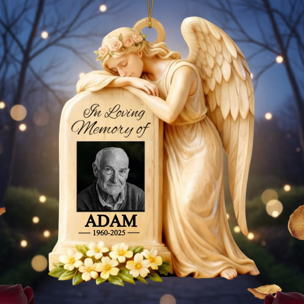 In Loving Memory - Custom Photo Memorial Ornament