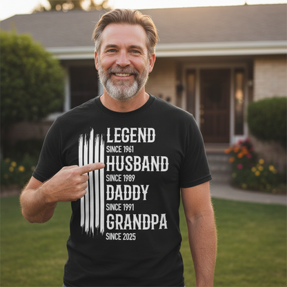 Custom Unisex T-shirt, Premium T-shirt- Personalized Birthday Gifts For Dad, Grandpa, Husband - Family’s Greatest Hero