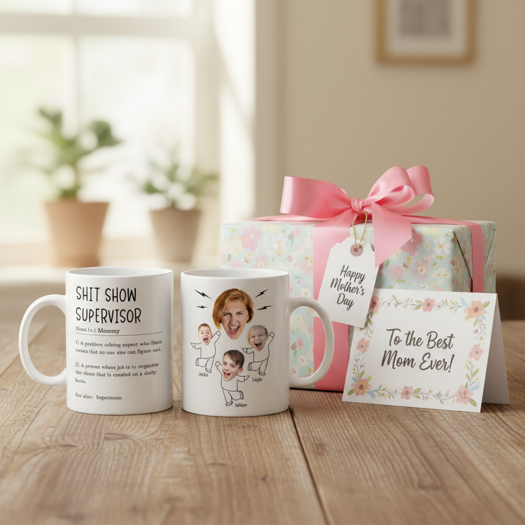 Custom Photo Be A Kind Kid - Family Personalized Custom Mug - Gift For Mom