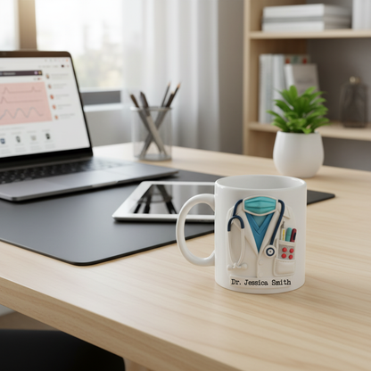 Behind Every Mask Is A Hero - Nurse Personalized Custom 3D Inflated Effect Printed Mug - Appreciation, Thank You Gift, Nurse Life, Doctor Life