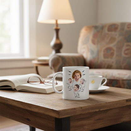 Custom Photo Be A Kind Kid - Family Personalized Custom Mug - Gift For Mom