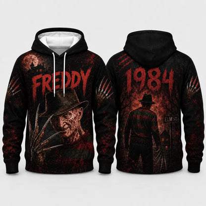 Freddy Krueger A Nightmare on Elm Street 3D Graphic Print Hoodie Pullover Hooded Sweater
