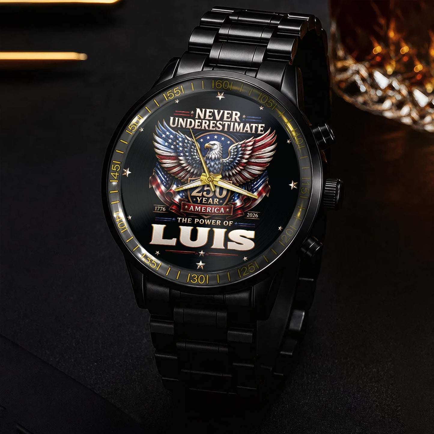 LUIS - MIO01WT022 - Never Underestimate 250 Year America