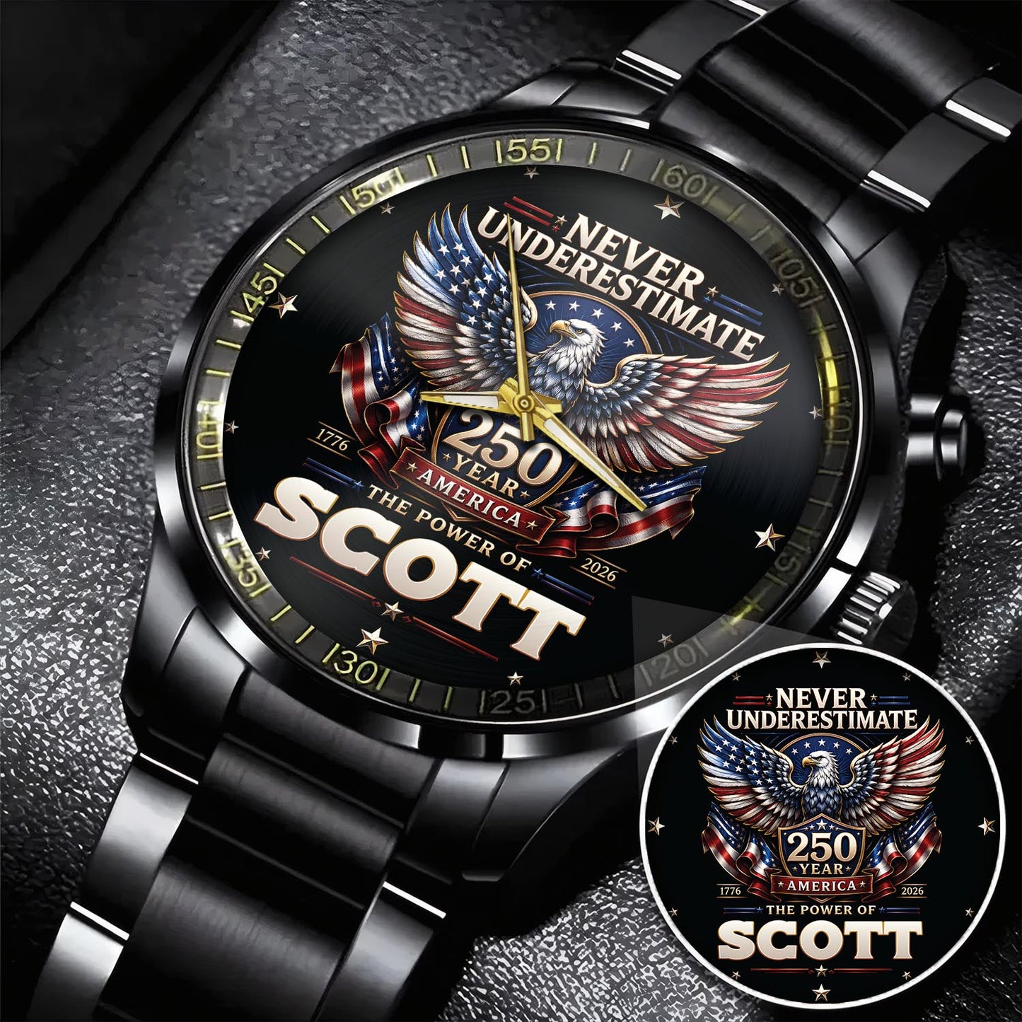 SCOTT - MIO01WT022 - Never Underestimate 250 Year America