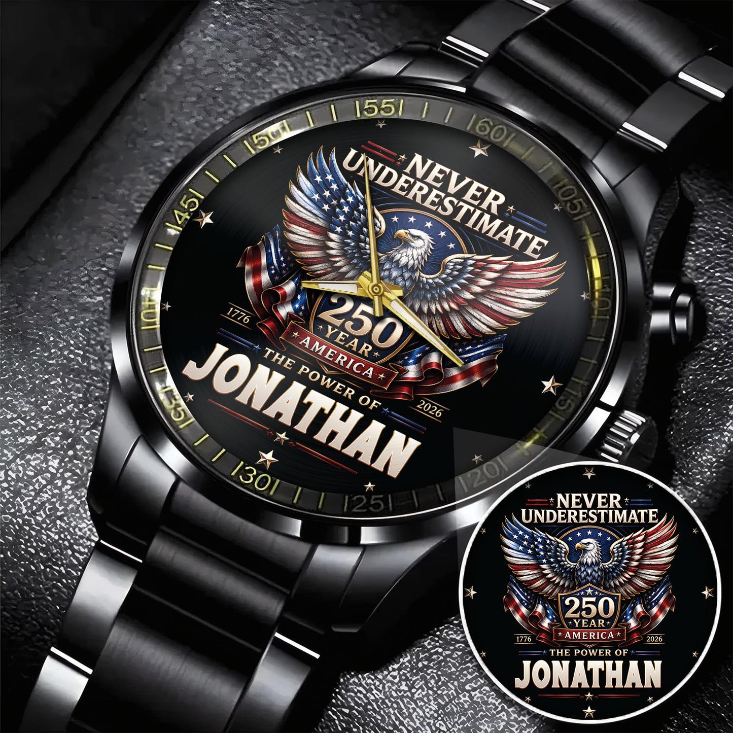 JONATHAN - MIO01WT022 - Never Underestimate 250 Year America