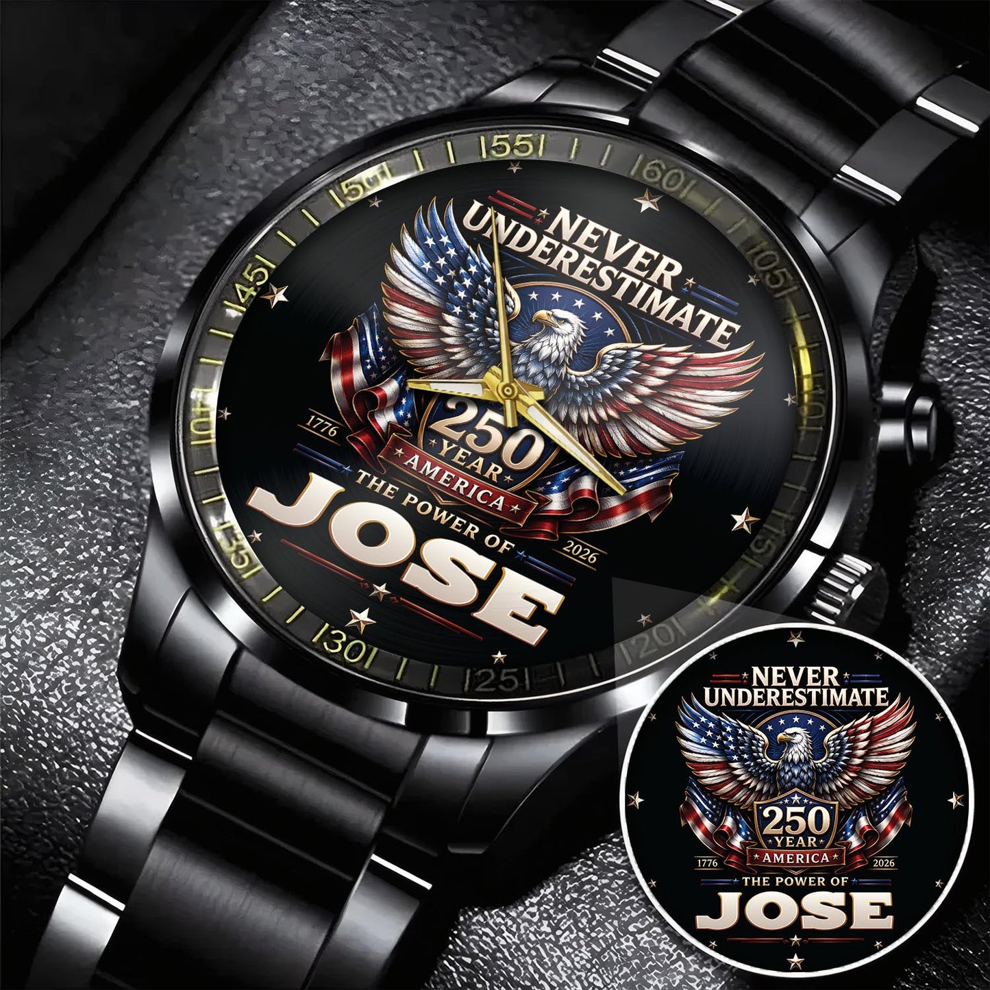 JOSE - MIO01WT022 - Never Underestimate 250 Year America