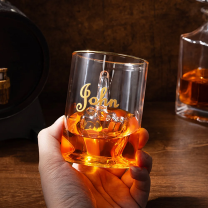 Cheers to Your Attitude - Personalised Funny Middle Finger Whiskey Glass