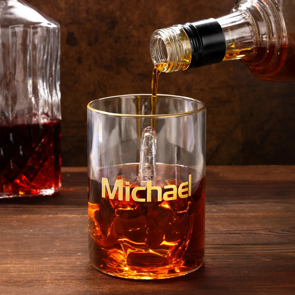 Cheers to Your Attitude - Personalised Funny Middle Finger Whiskey Glass