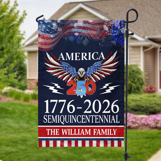 250 Years America Semiquincentennial Garden Flag